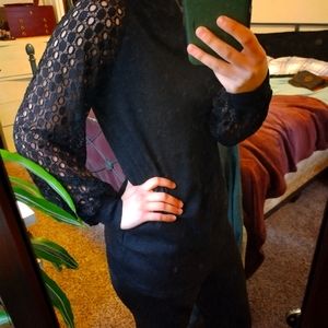 MIHOLL size small black long sleeve blouse